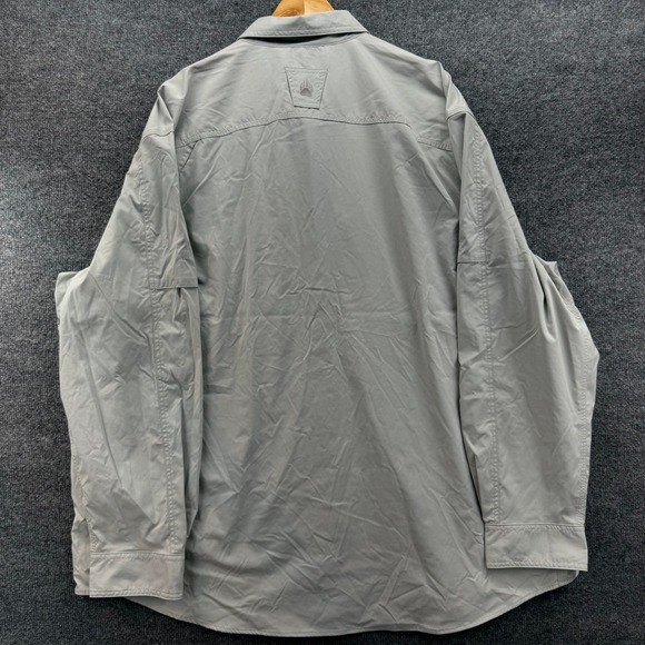 Alaskan Hardgear Duluth Trading Co Mens 3XL Long Sleeve Pocket Vented Shirt Gray - Picture 5 of 9
